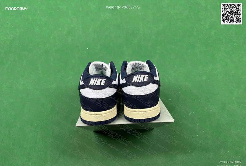 Nike Dunk Low Midnight Navy and White 3