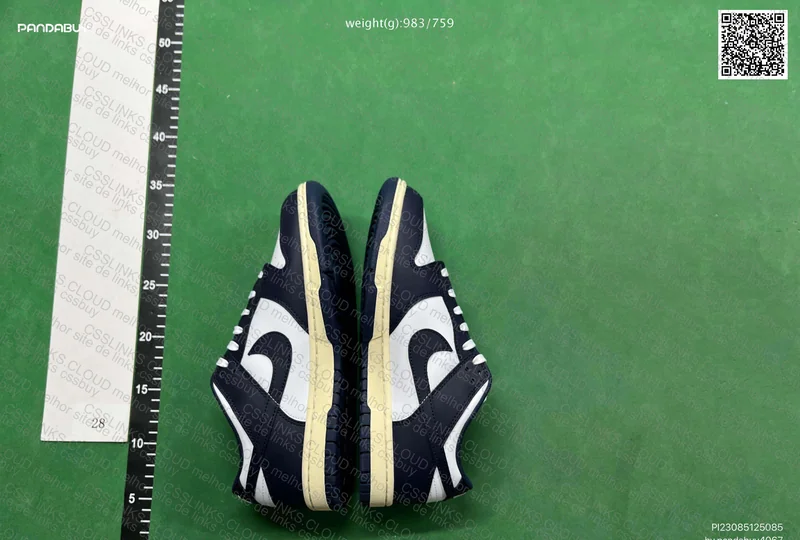 Nike Dunk Low Midnight Navy and White 4