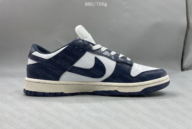 Nike Dunk Low Midnight Navy and White 3