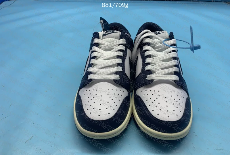 Nike Dunk Low Midnight Navy and White 2