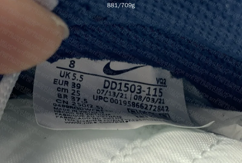 Nike Dunk Low Midnight Navy and White 7