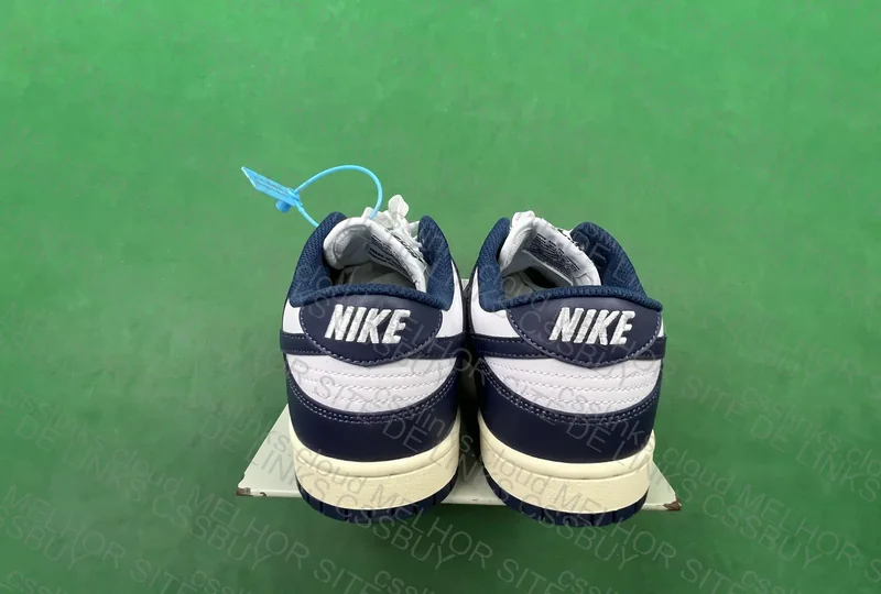Nike Dunk Low Midnight Navy and White 2