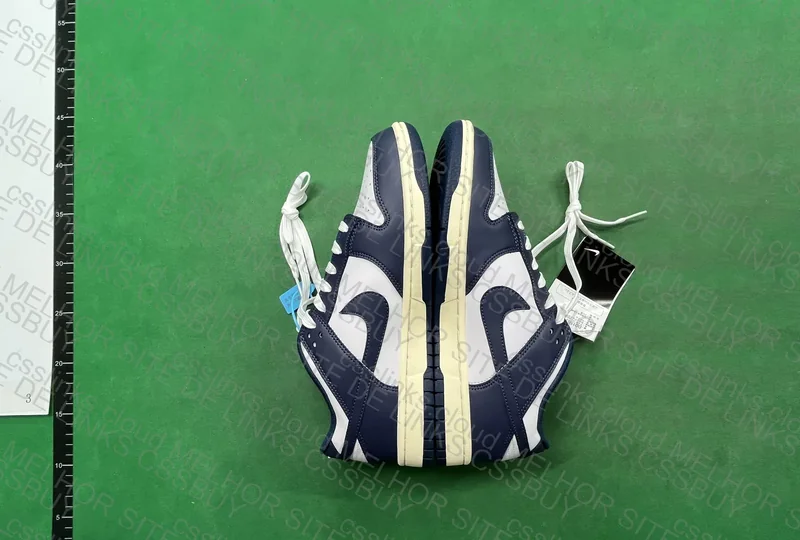 Nike Dunk Low Midnight Navy and White 3