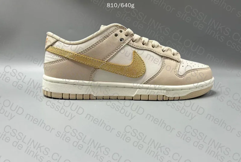Nike Dunk Low Phantom Metallic Gold 2