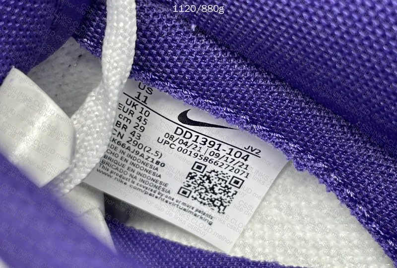 Nike dunk low purple VT 7