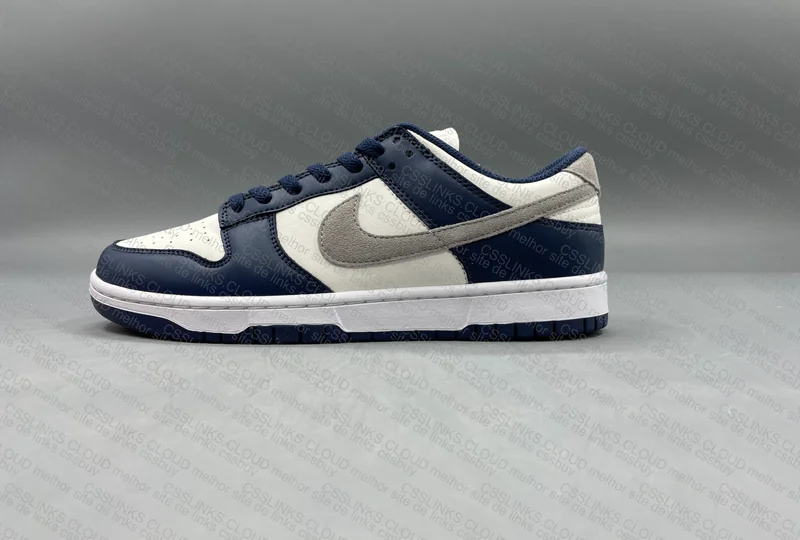 Nike Dunk Low - Summit White/Midnight Navy 2