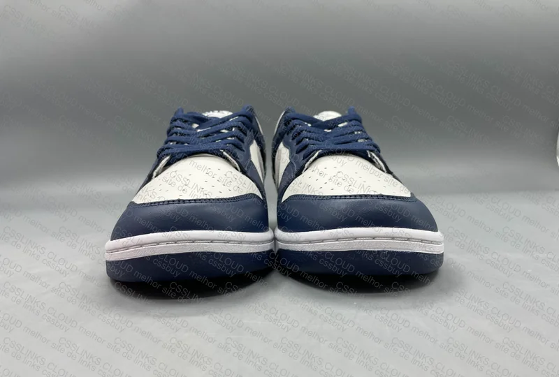Nike Dunk Low - Summit White/Midnight Navy 4