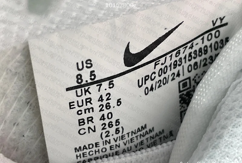 nike dunk low triple white 6