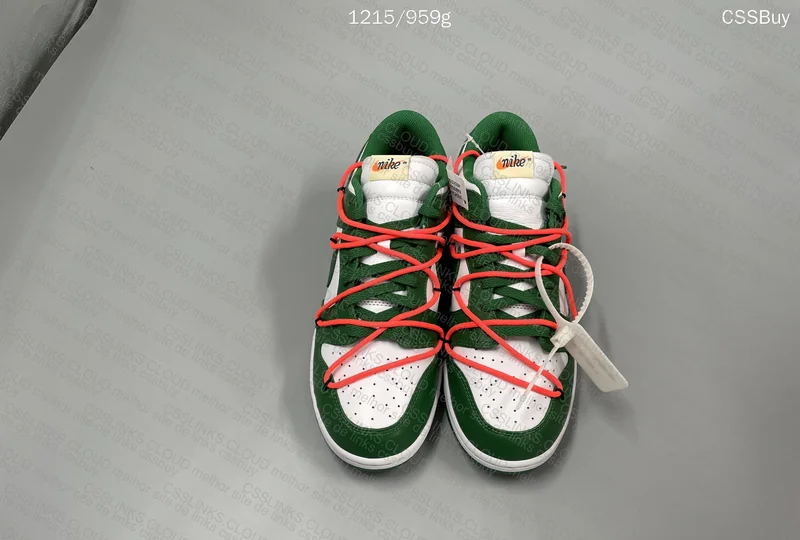 Nike Dunk Low X Off-White Pine Green