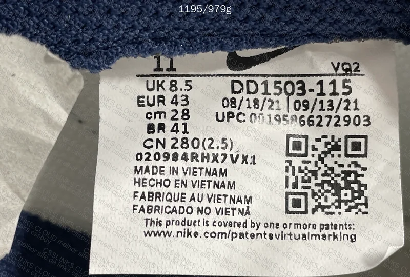 Nike Dunk Navy VT 3