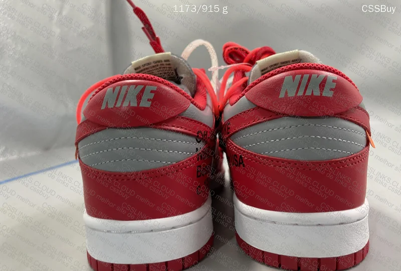 Nike Dunk Off White Red 3