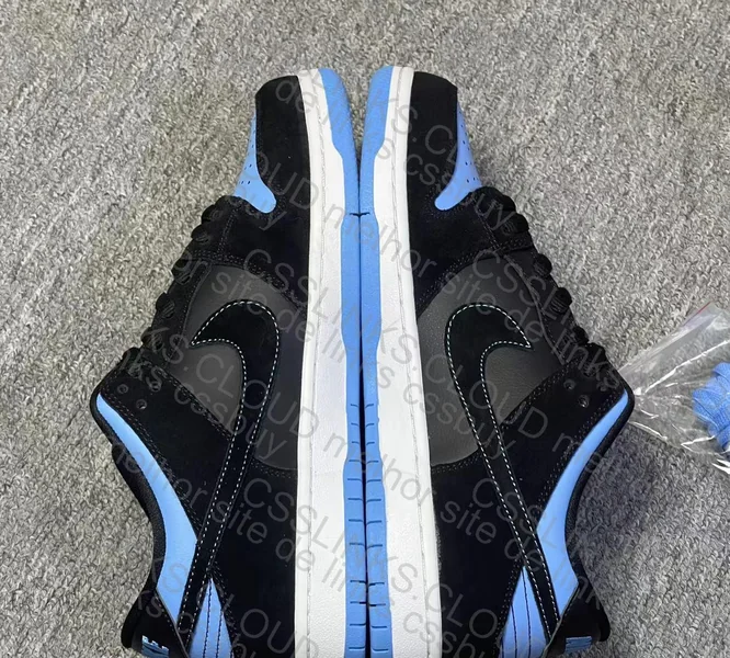 Nike SB Dunk Low Black University Blue Men's 3