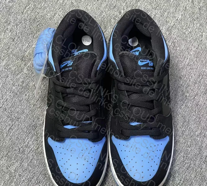Nike SB Dunk Low Black University Blue Men's 4