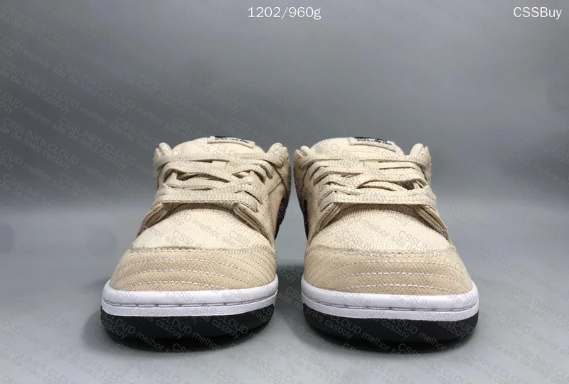 Nike SB Dunk Low Pearl White X Albino & Black 10