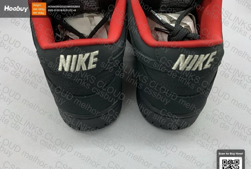 Nike SB Dunk Low Supreme 94 Black 5