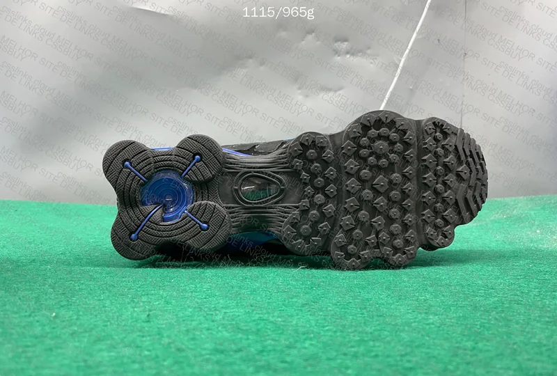 Nike Shox TL Black Racer Blue todo amassado 5
