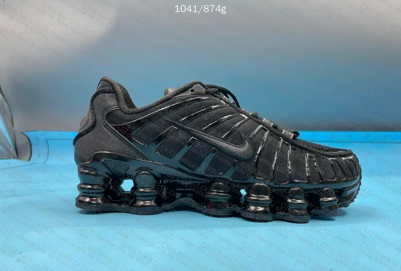NIKE SHOX TL TRIPLE BLACK 5
