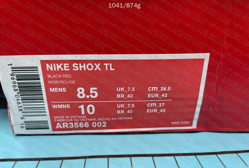 NIKE SHOX TL TRIPLE BLACK 7