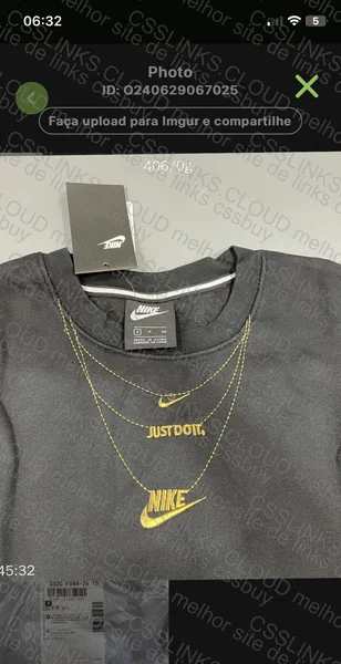 Nike Sweatshirt Chain Gold 💅 3