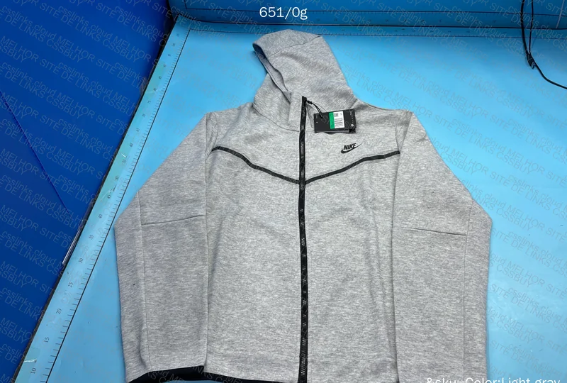 Light Gray Nike Tech Fleece 5