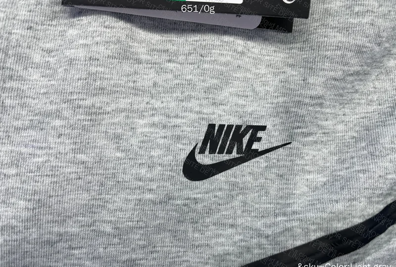 Light Gray Nike Tech Fleece 6