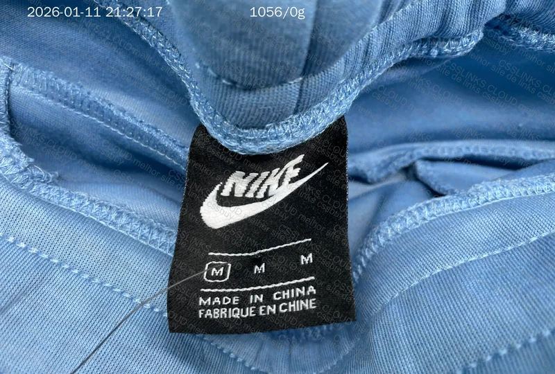 NIKE Tech Fleece CONJUNTO Azul Claro e Branco/Cinza - CSSDEALS 8