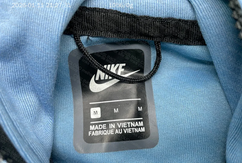 NIKE Tech Fleece CONJUNTO Azul Claro e Branco/Cinza - CSSDEALS 9