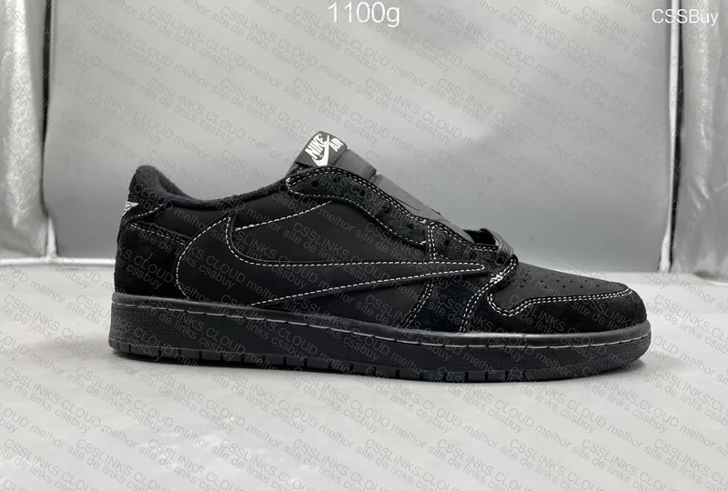 Nike travis Scott x Air Jordan AJ1 Low OG "Black Phantom"