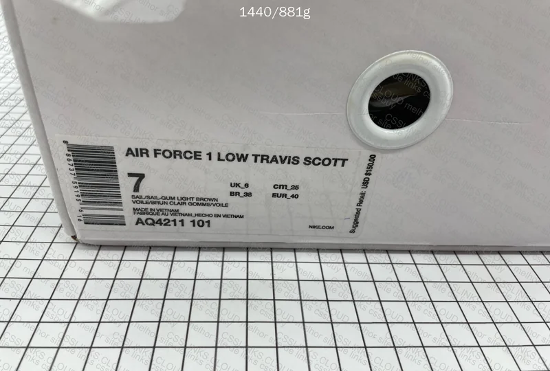 Nike x Travis Scott Air Force 1 Beige 9
