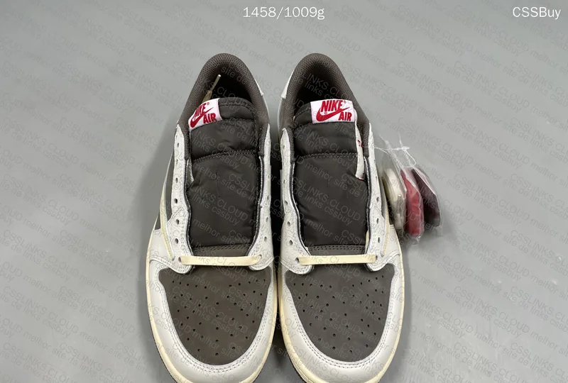 Nike x Travis Scott Air Jordan 1 Low OG SP Mocha and Tottenham Home Shirt