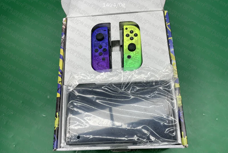 Nintendo Switch OLED Splatoon Special Edition + 256GB SD Card 3