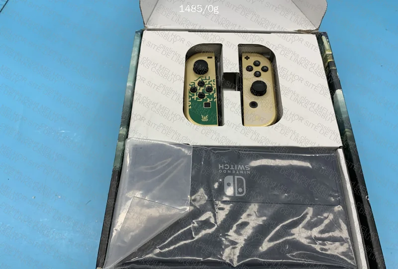 nintendo switch oled zelda desbloqueado + micro sd 128gb + case