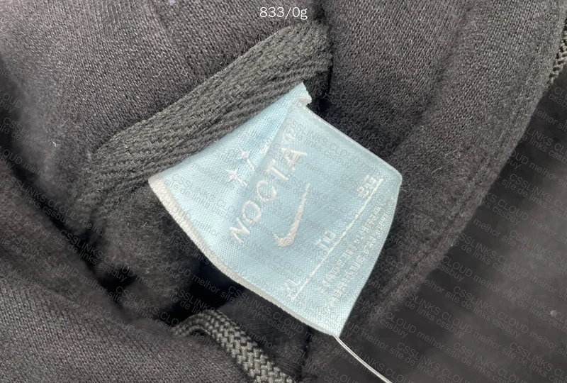Nocta Hoodie Black - With Measurements 5