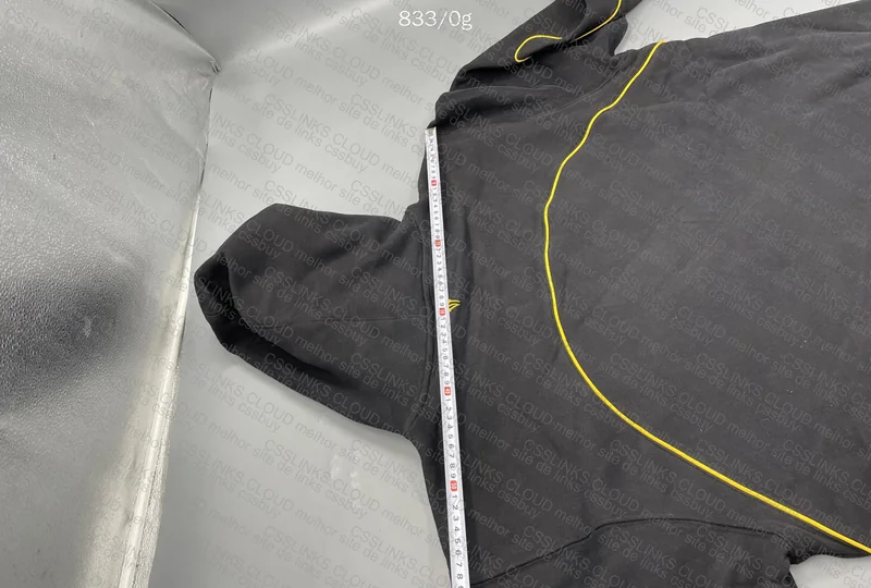 Nocta Hoodie Black - With Measurements 9