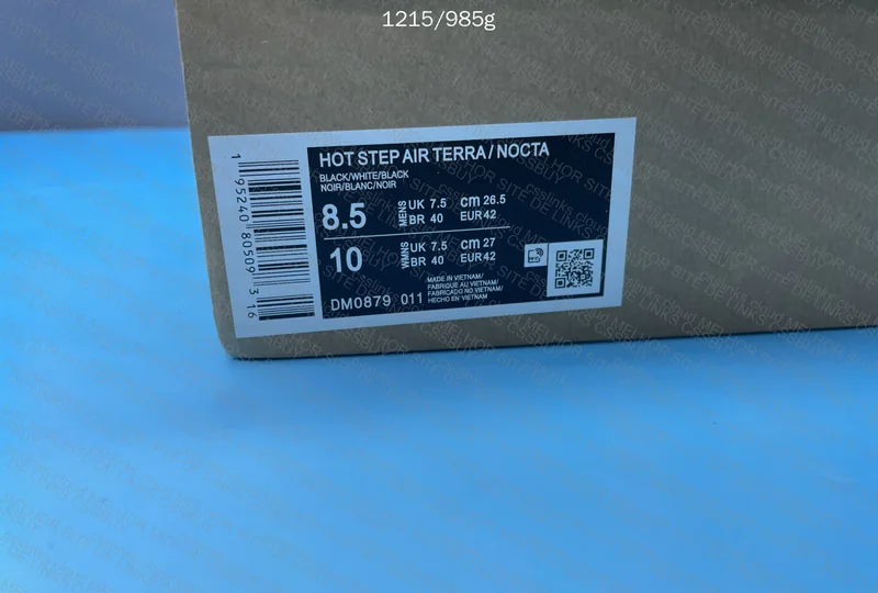 NOCTA x Nike Glide Black White 9