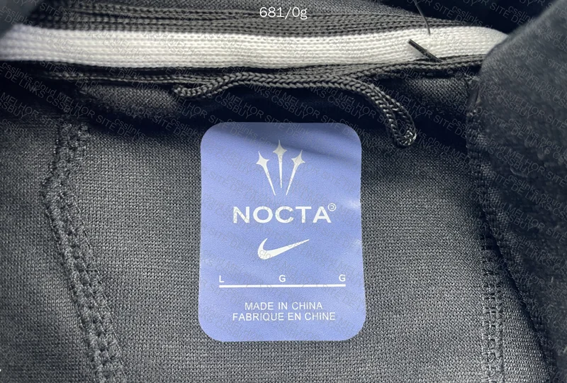 NOCTA x Nike Tech Fleece Full-zip Black University Gold 2