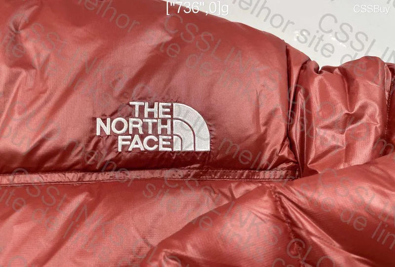 Nuptse Cropped Puffer TNF Red