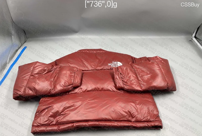 Nuptse Cropped Puffer TNF Red 6