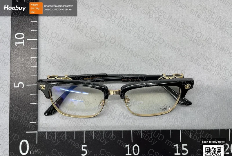 Óculos Chrome hearts dourado 3