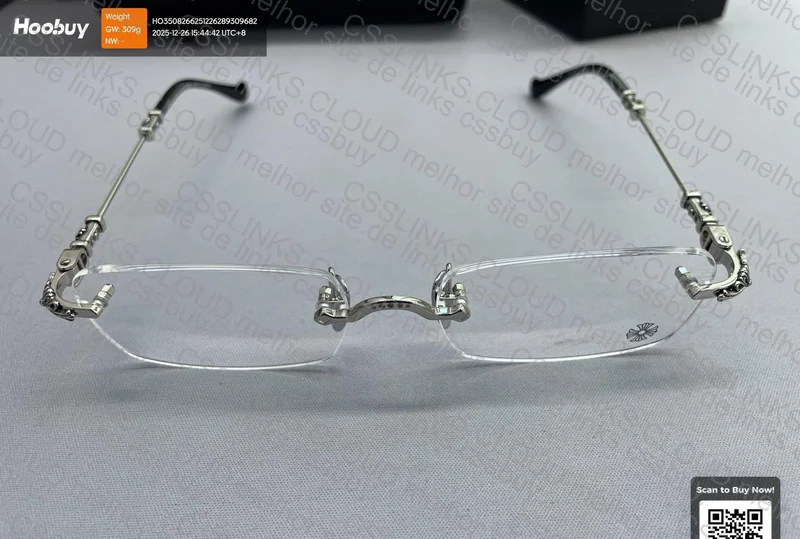Chrome Hearts Black and Silver Glasses 2
