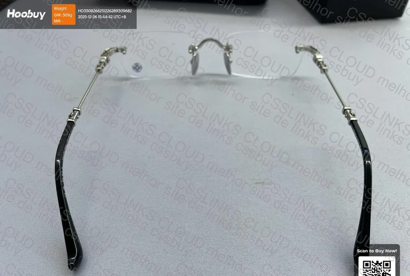 Chrome Hearts Black and Silver Glasses 5