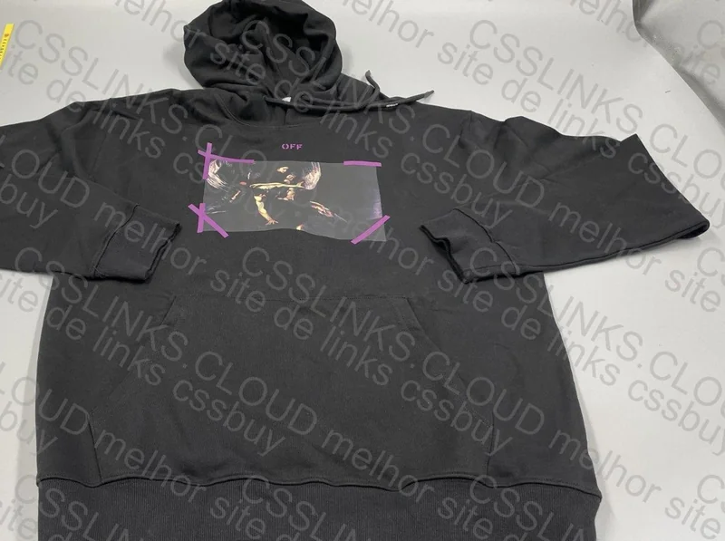 OFF WHITE HOODIE BLACK PURPLE 4