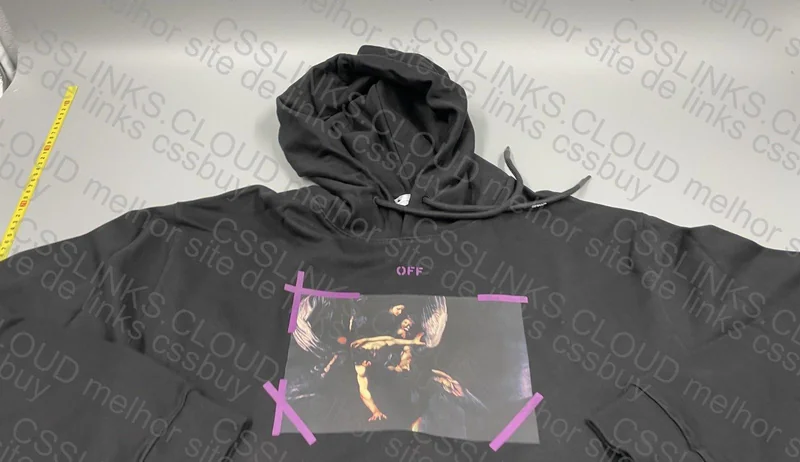 OFF WHITE HOODIE BLACK PURPLE 7