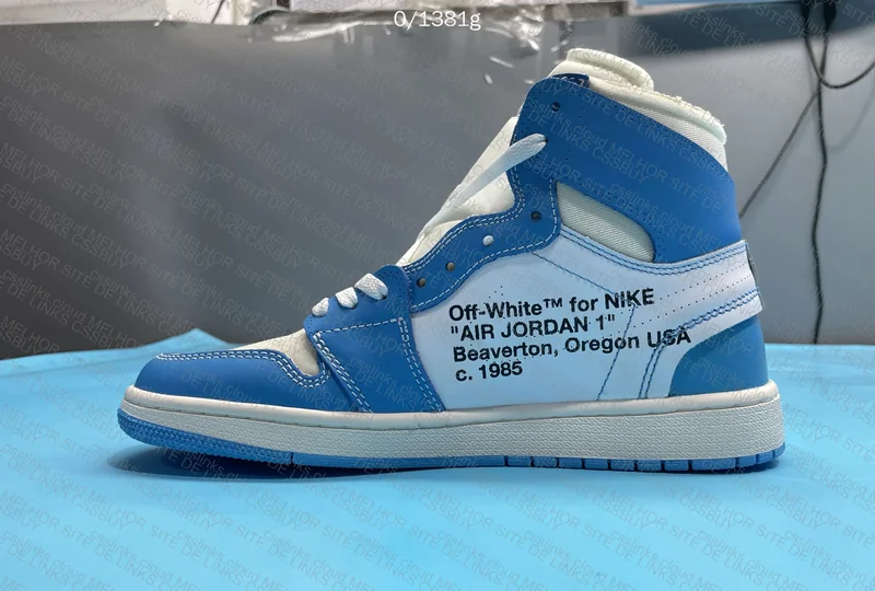 Off White x Air Jordan 1 High UNC 6