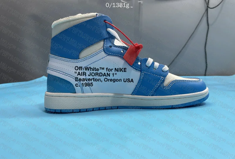 Off White x Air Jordan 1 High UNC 7