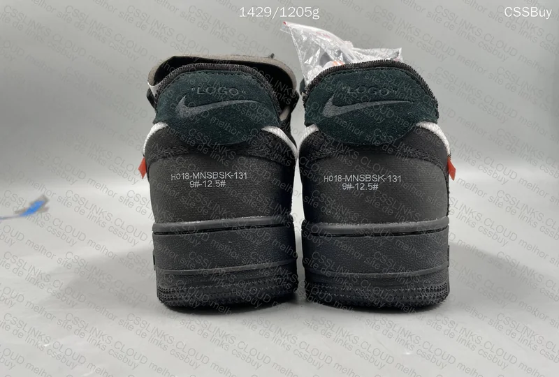 Off-White x Nike Air Force 1 Black 9