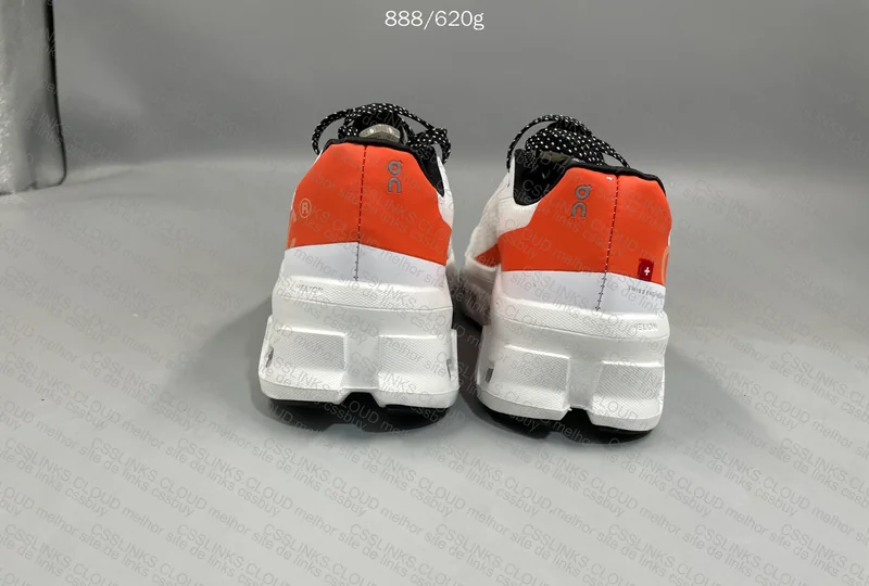 On run cloudmonster white - orange 2