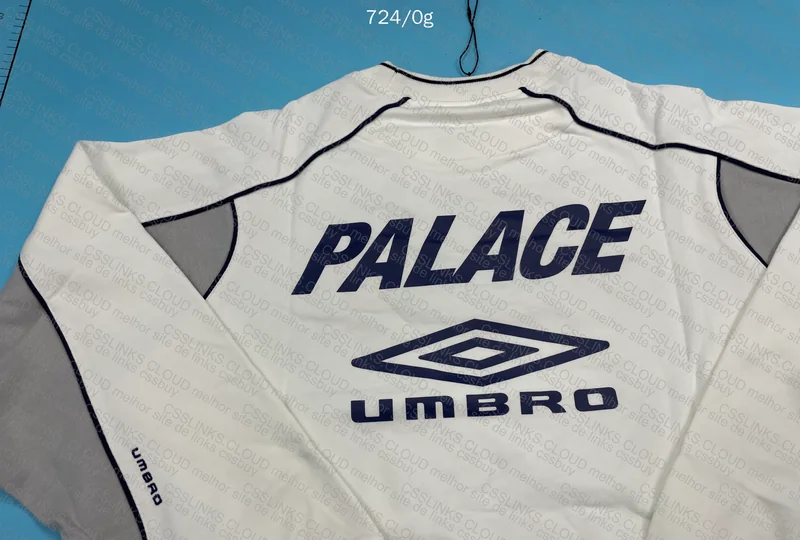 Palace x Umbro Warm Up Crew White - SS24 3