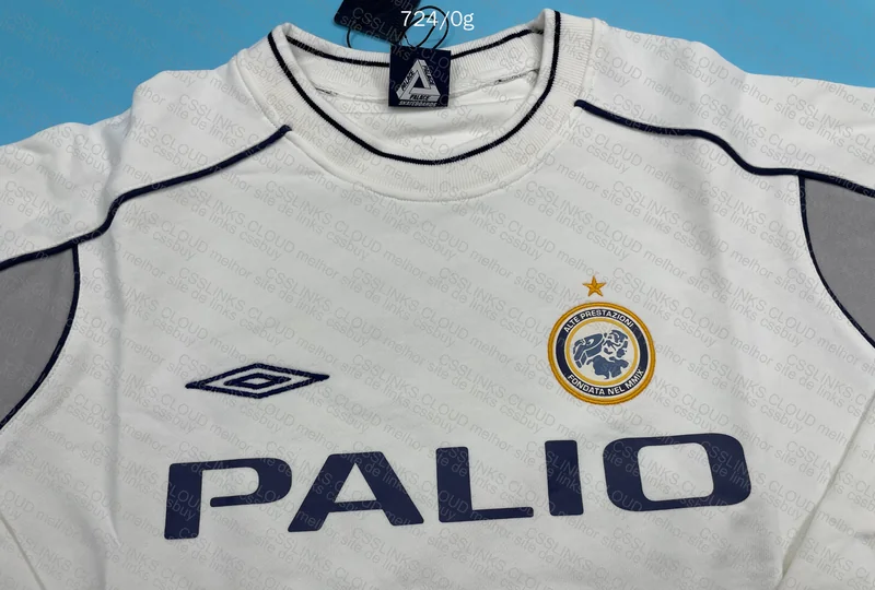 Palace x Umbro Warm Up Crew White - SS24 4