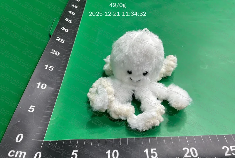 Baby British Octopus Plush – White 2